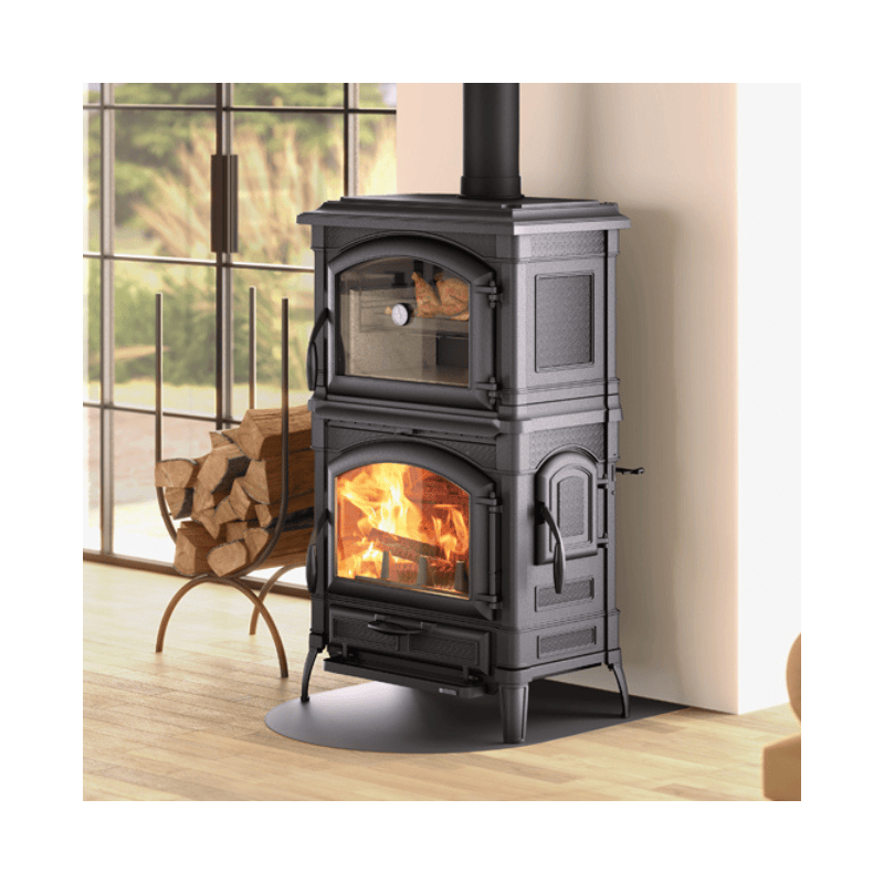 houtkachel isotta forno evo – 11 kw – anthrazit schwarz