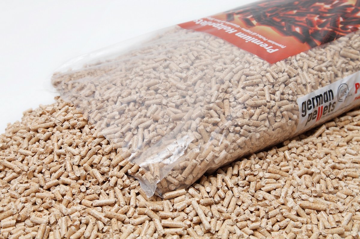 deutsche pellets – palette mit 66 säcken à 15 kg