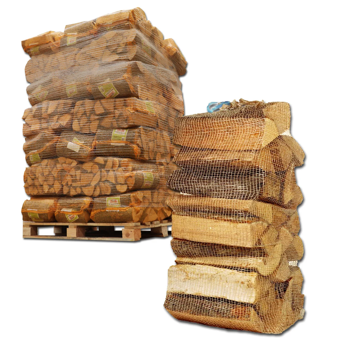 40 netzsäcke kaminholz 25 kg – hartholz mix 30 cm