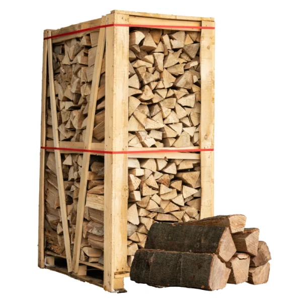 Gemischtes Brennholz – 2 Paletten mit 40 cm langen Scheiten (3 Stere / 2,4 m³)