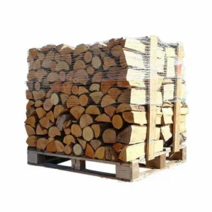 Gemischtes Brennholz – 4 Paletten mit 33 cm langen Scheiten (6 Ster / 4,8 m³)