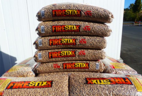 firestixx premium holzpellets – palette mit 66 säcken à 15 kg