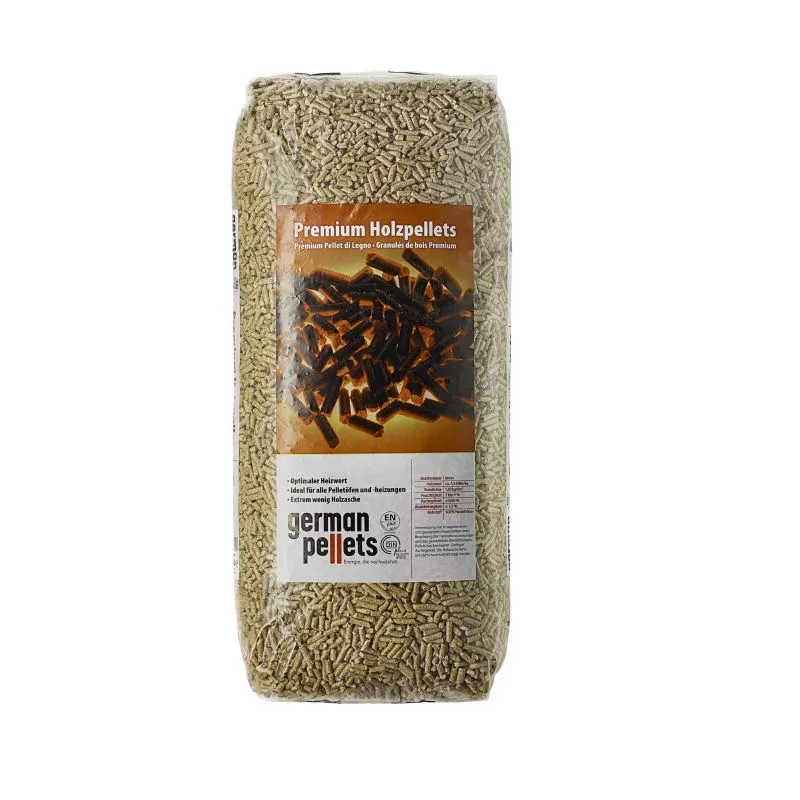 deutsche pellets – palette mit 66 säcken à 15 kg